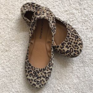 Lucky Brand leopard print ballet flats